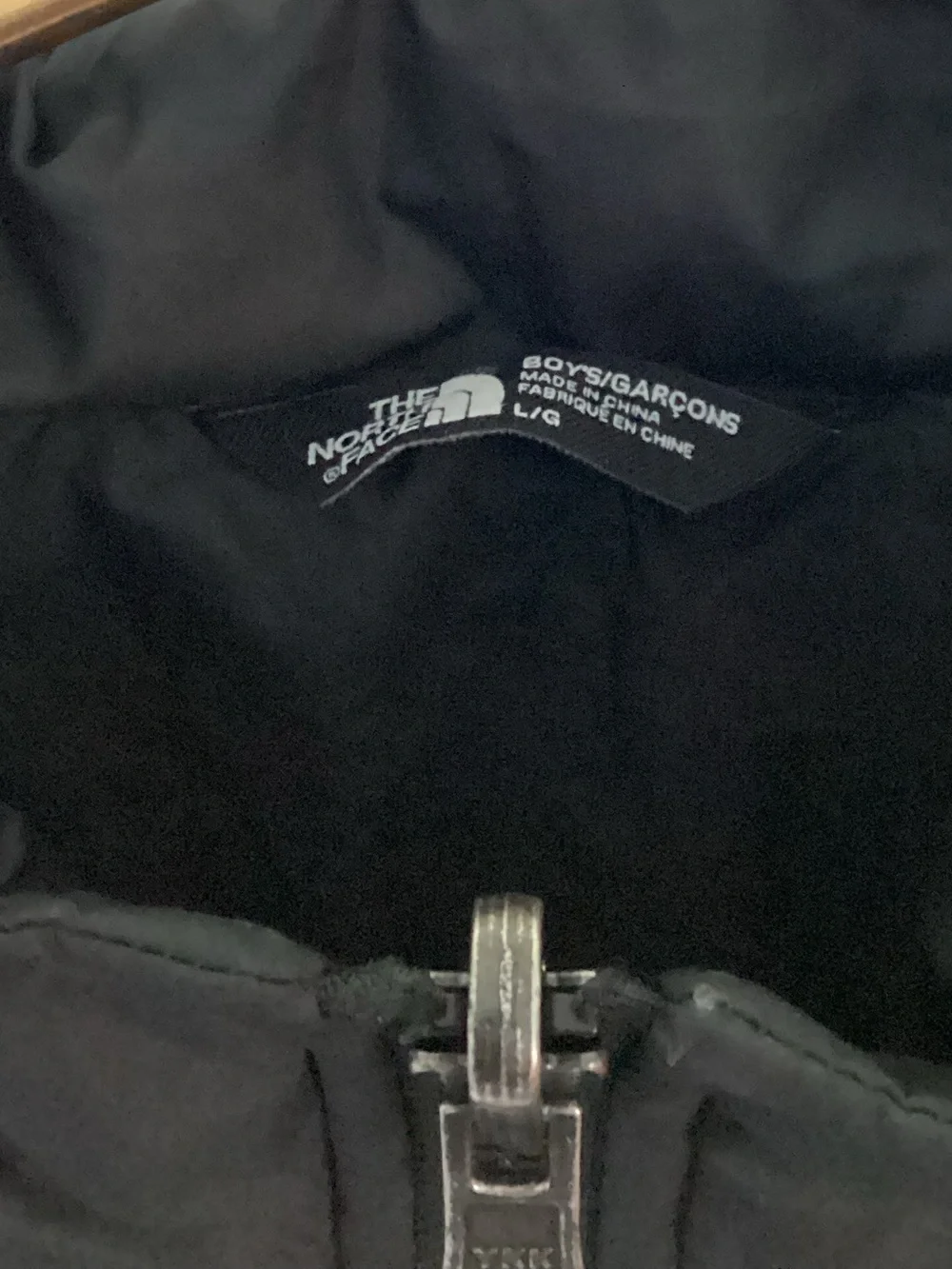THE NORTH FACE Black Lightweight Puffer Basic Jacket Boys Size L